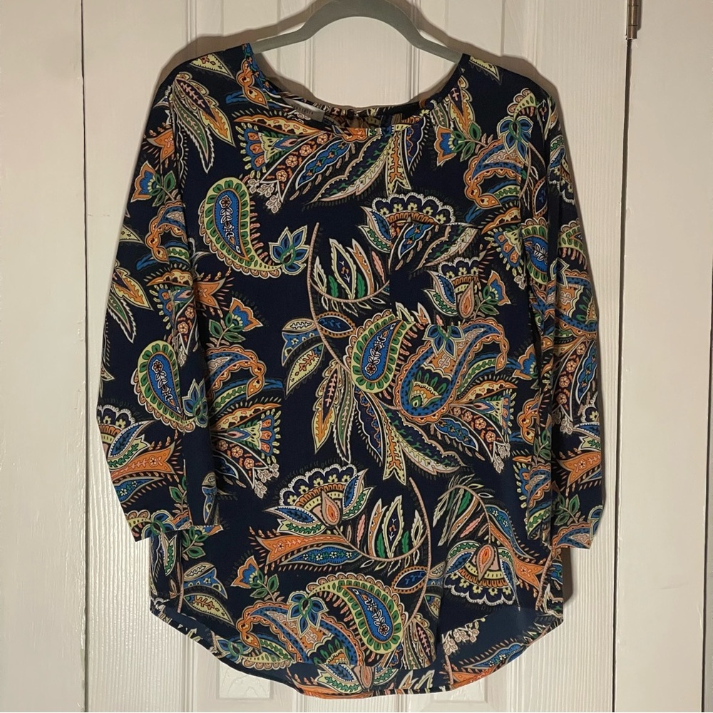 Van Heusen Multicolor Paisley Blouse